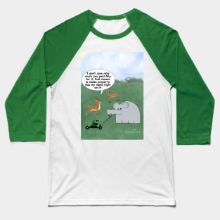 Enormously Funny Cartoons Deer not Deere Baseball T-Shirt